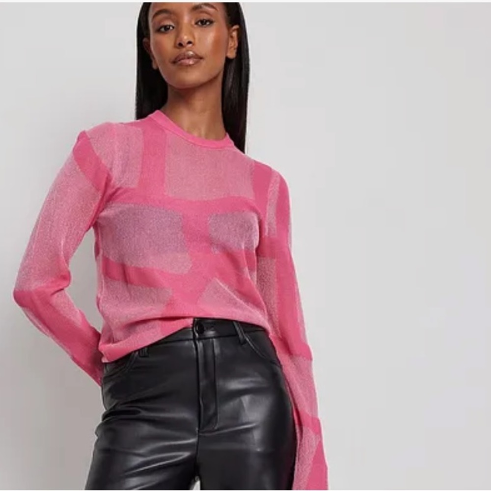Nakd sheer pink sweater